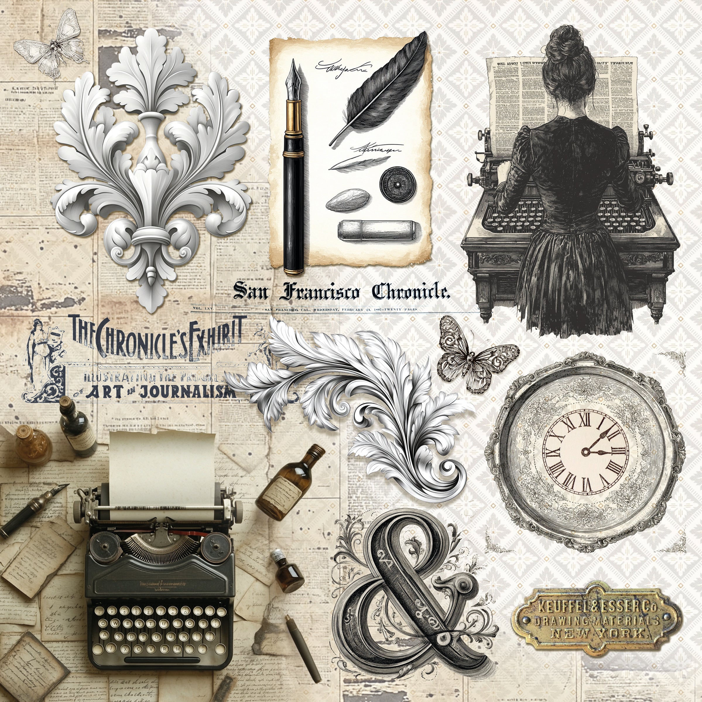 Ciao Bella - Typographic - Paper Pad  - 8 x 8"