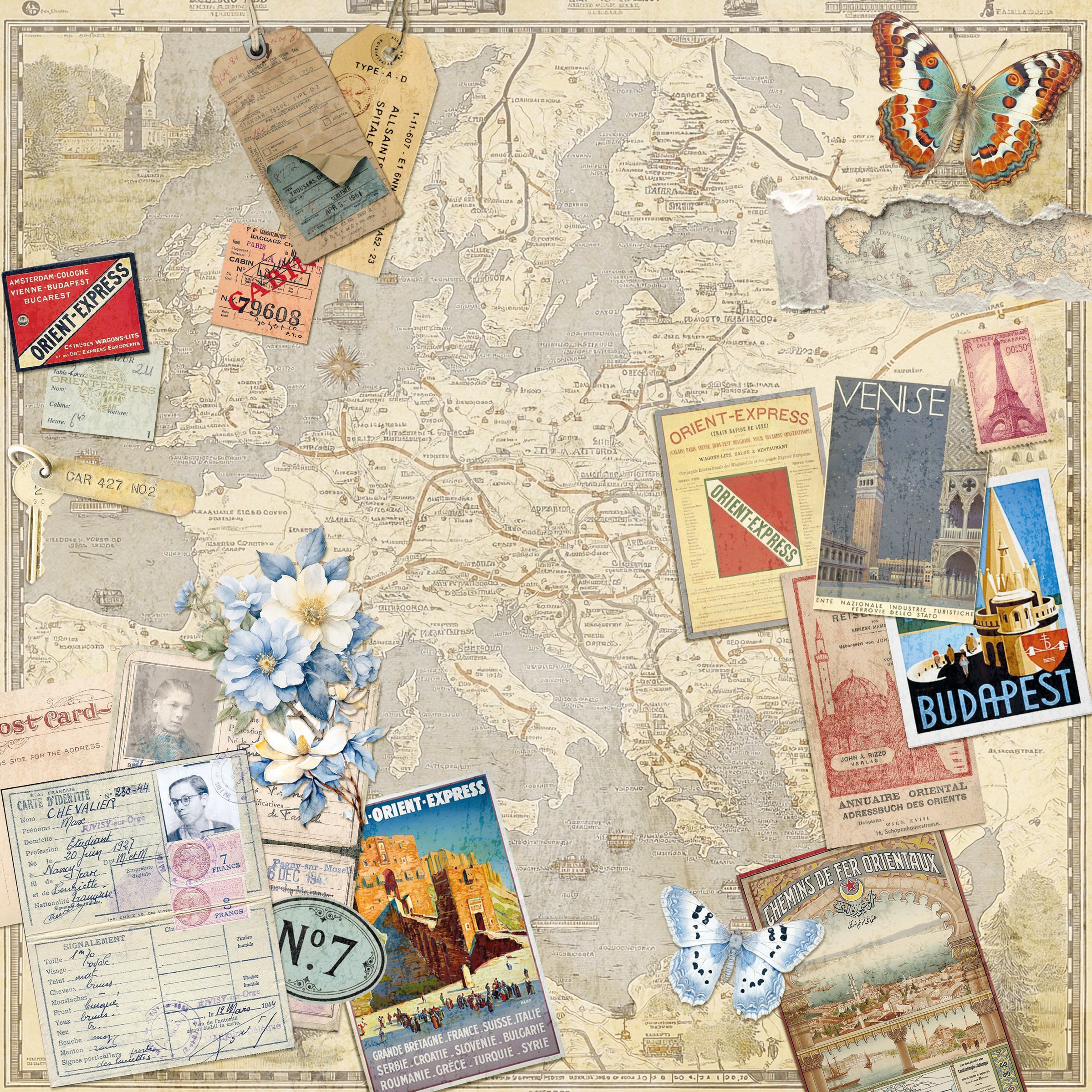 Ciao Bella - Eastern Journey - Paper Pad  - 8 x 8"