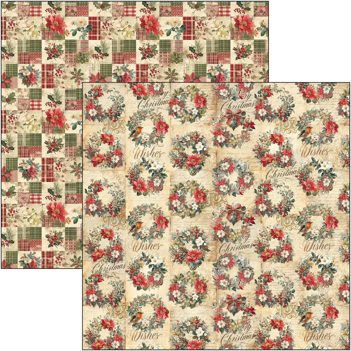 Ciao Bella - Merry & Bright - Paper Pad  - 8 x 8"