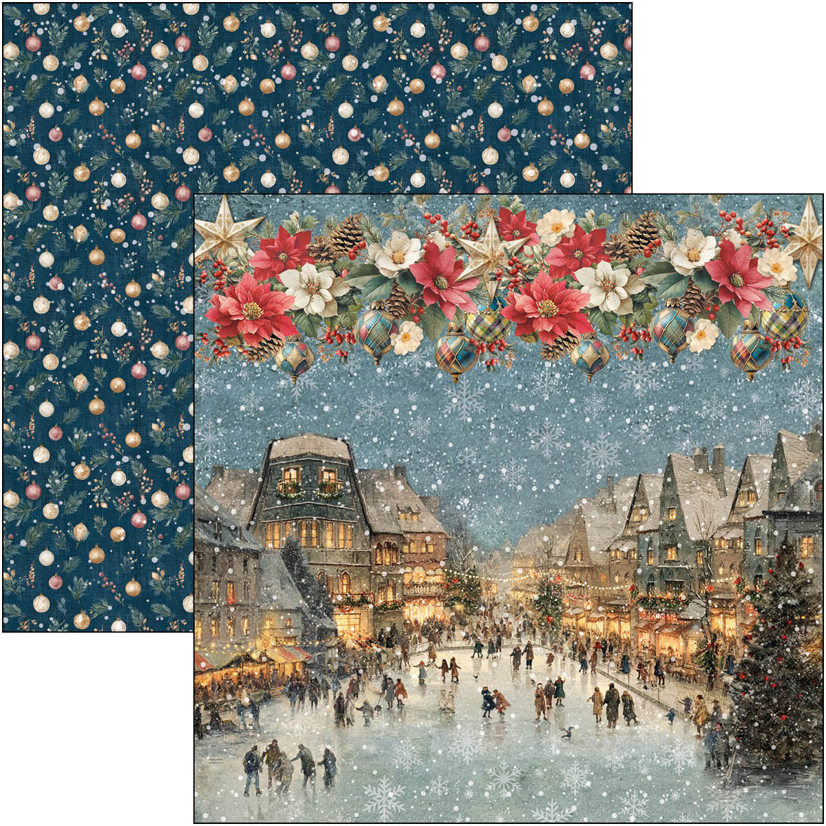 Ciao Bella - Merry & Bright - Paper Pad  - 8 x 8"