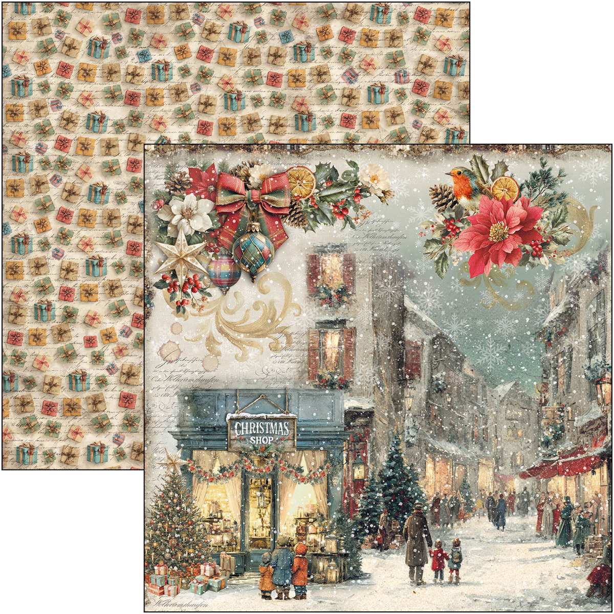 Ciao Bella - Merry & Bright - Paper Pad  - 8 x 8"
