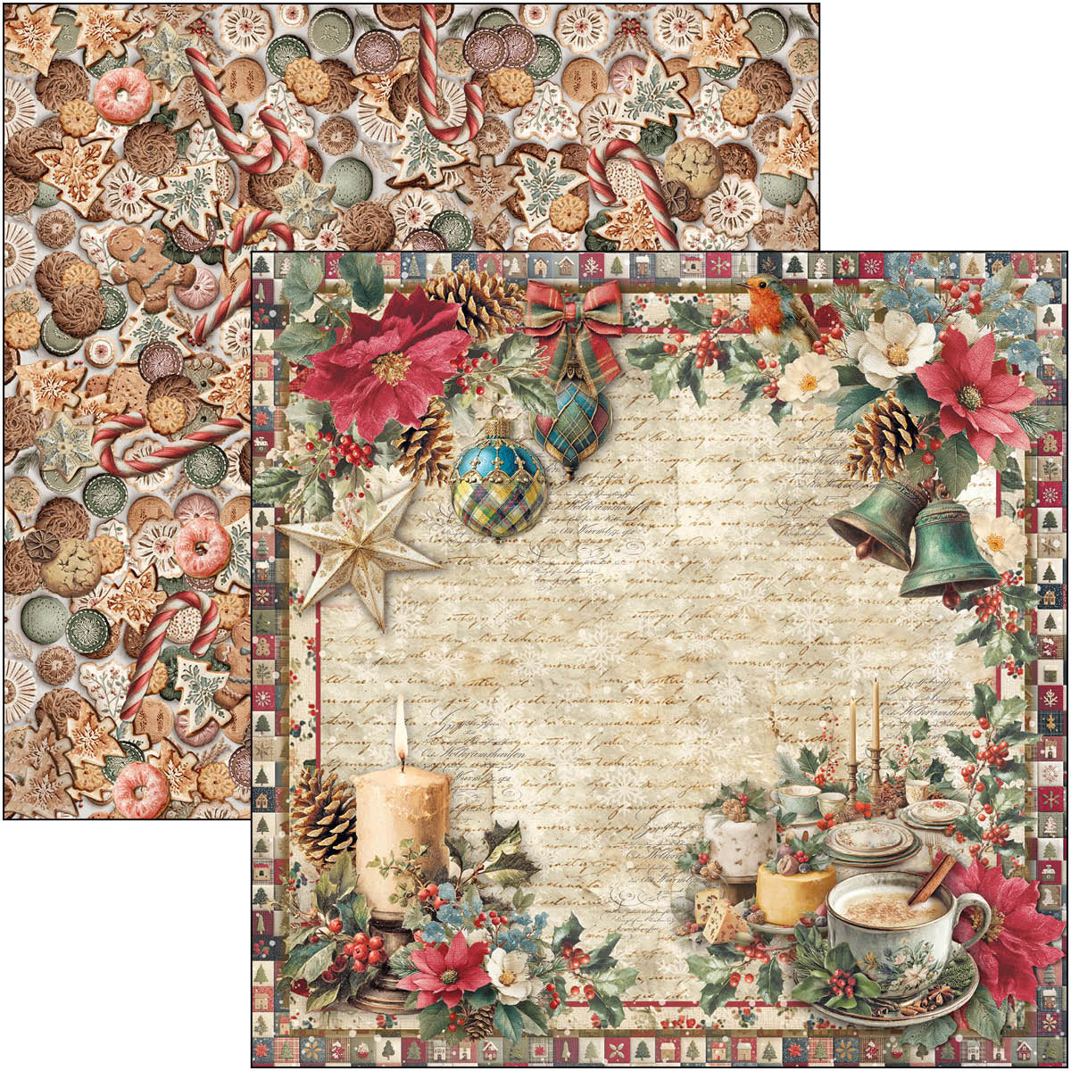 Ciao Bella - Merry & Bright - Paper Pad  - 8 x 8"