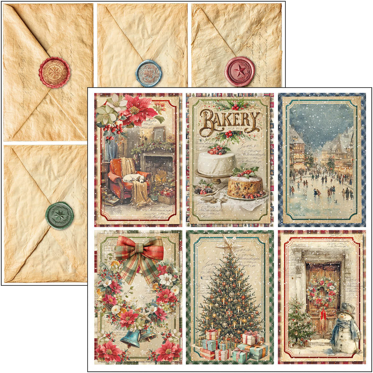 Ciao Bella - Merry & Bright - Paper Pad  - 8 x 8"