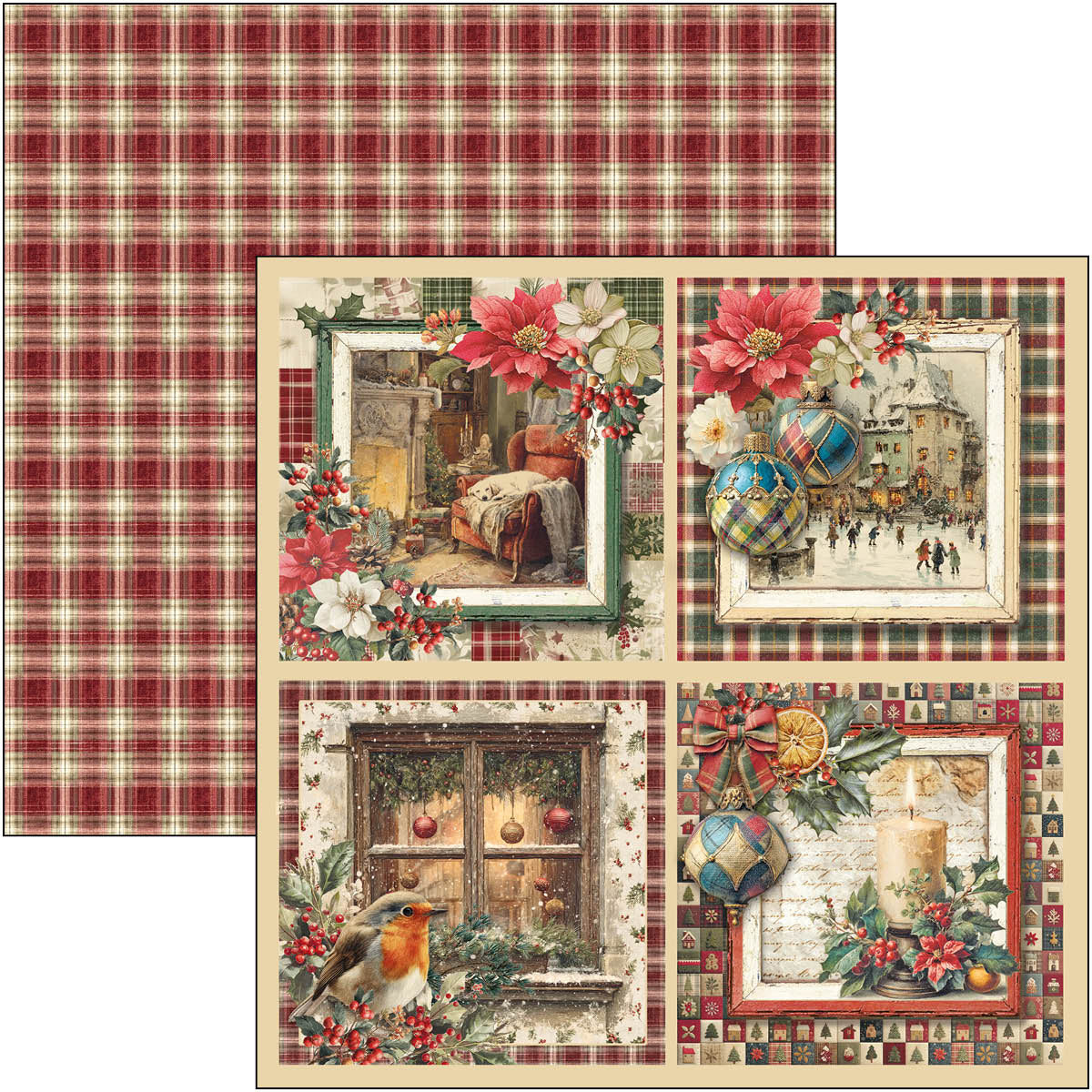 Ciao Bella - Merry & Bright - Paper Pad  - 8 x 8"