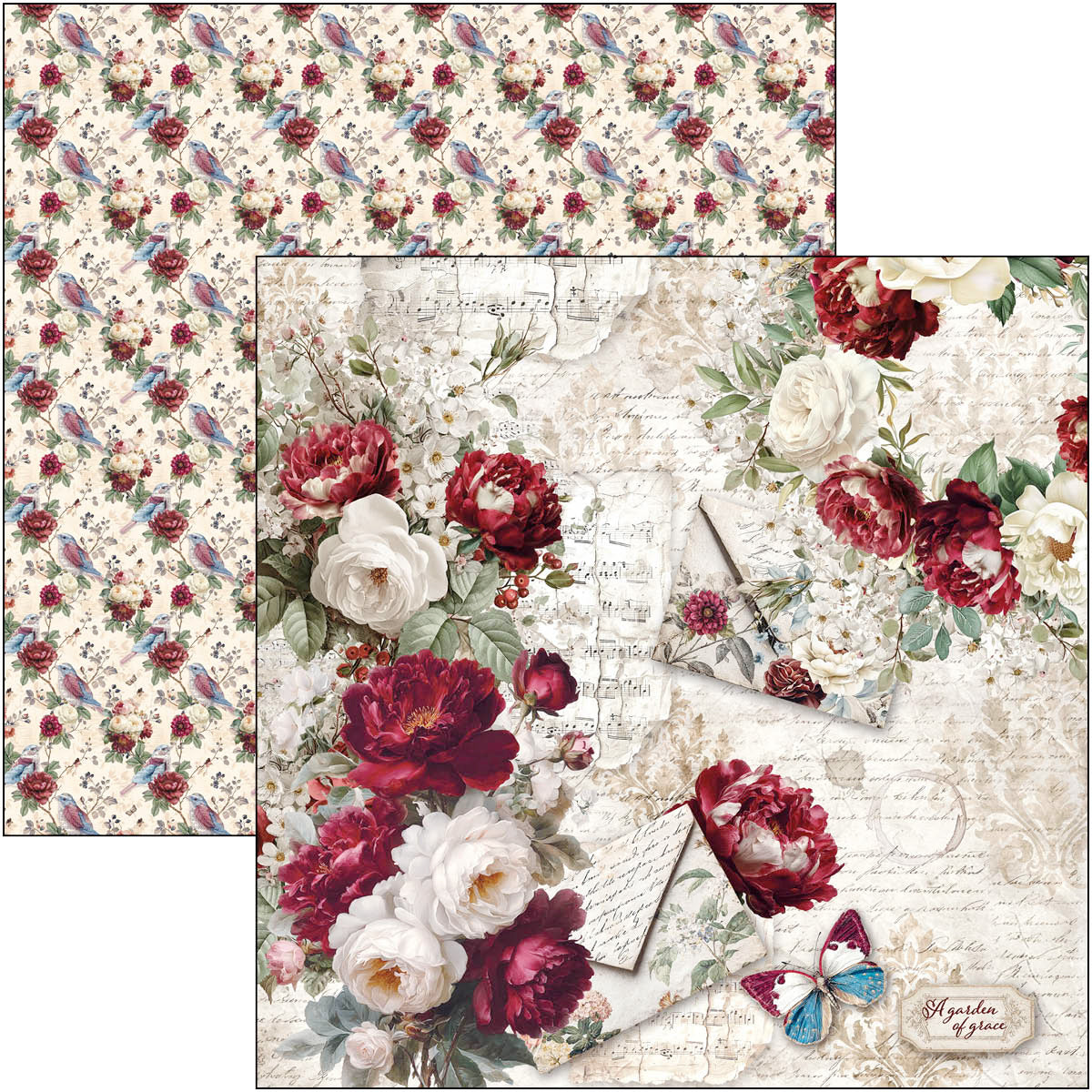 Ciao Bella - Bohemian Burgundy - Paper Pad  - 8 x 8"