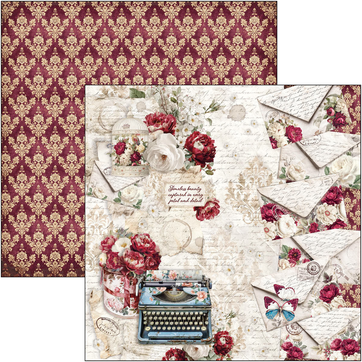 Ciao Bella - Bohemian Burgundy - Paper Pad  - 8 x 8"
