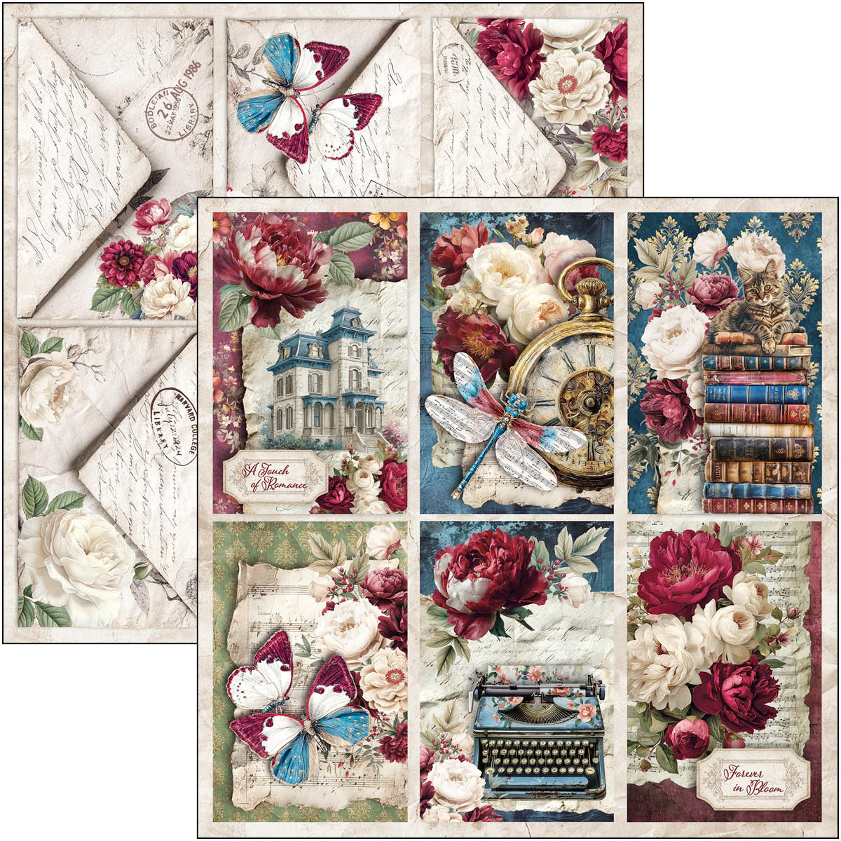 Ciao Bella - Bohemian Burgundy - Paper Pad  - 8 x 8"