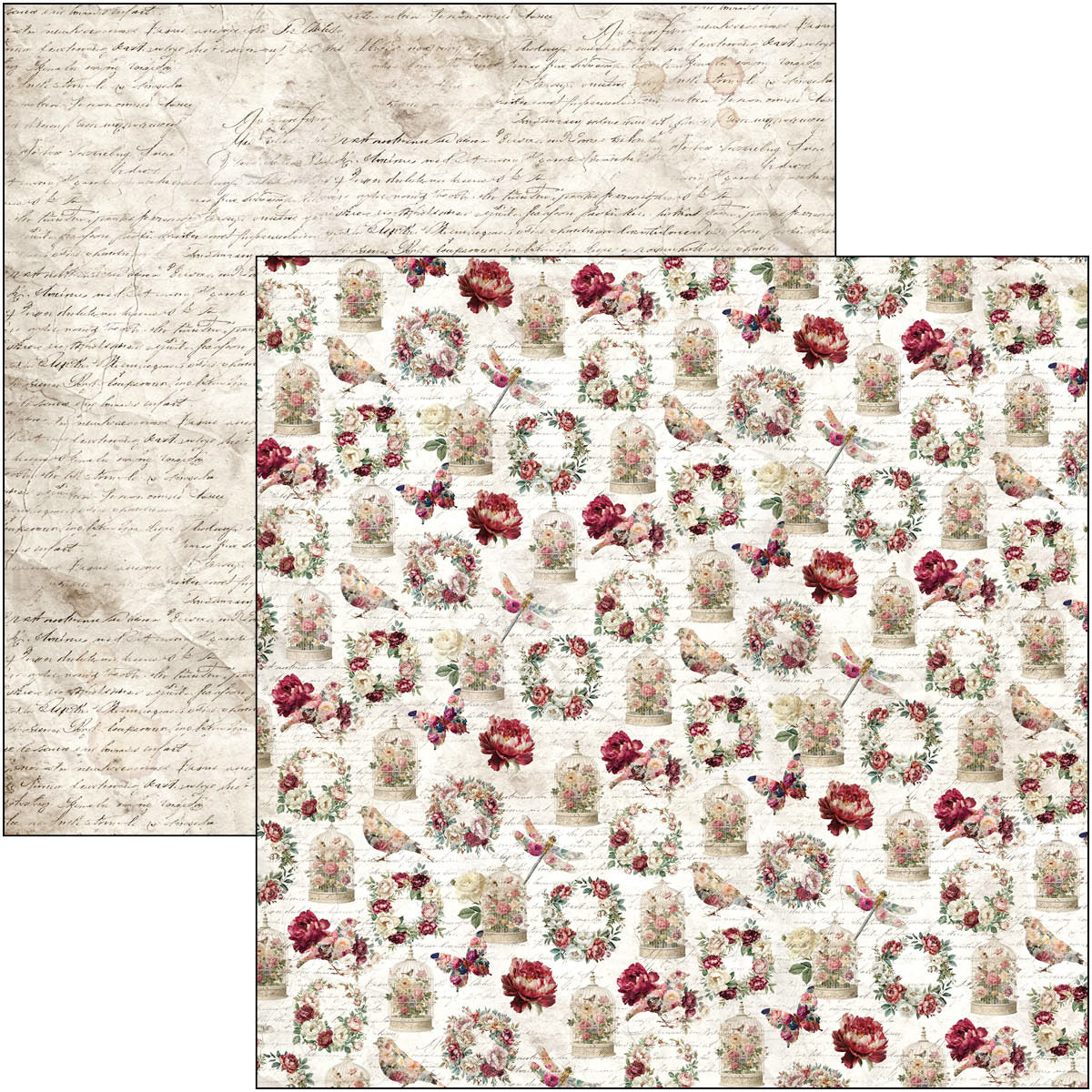 Ciao Bella - Bohemian Burgundy - Paper Pad  - 8 x 8"