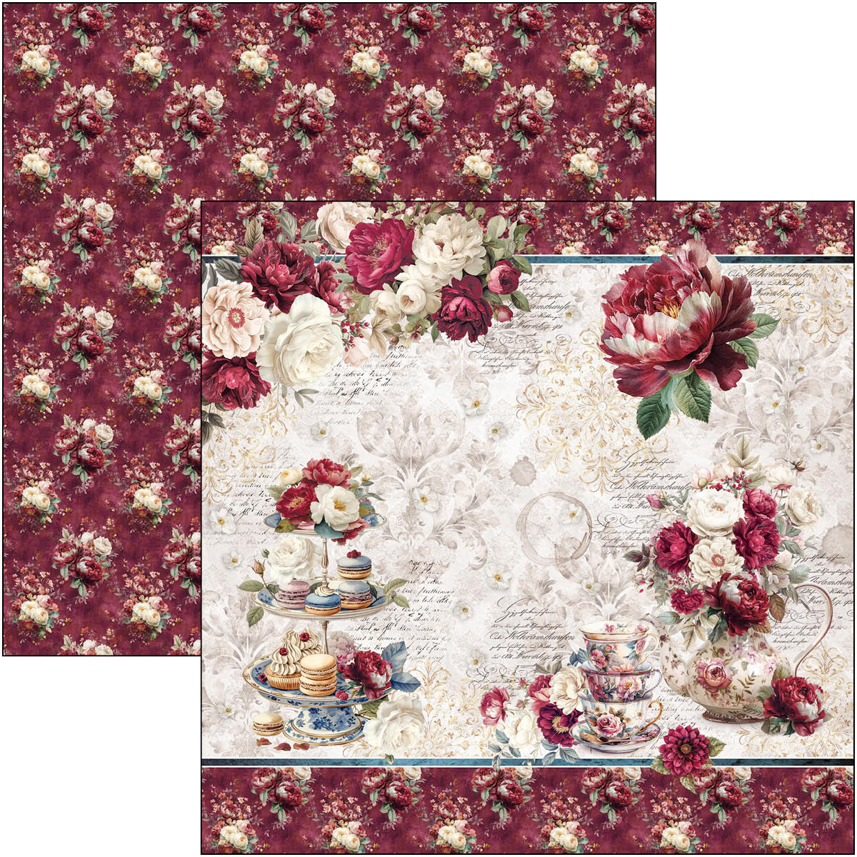 Ciao Bella - Bohemian Burgundy - Paper Pad  - 8 x 8"