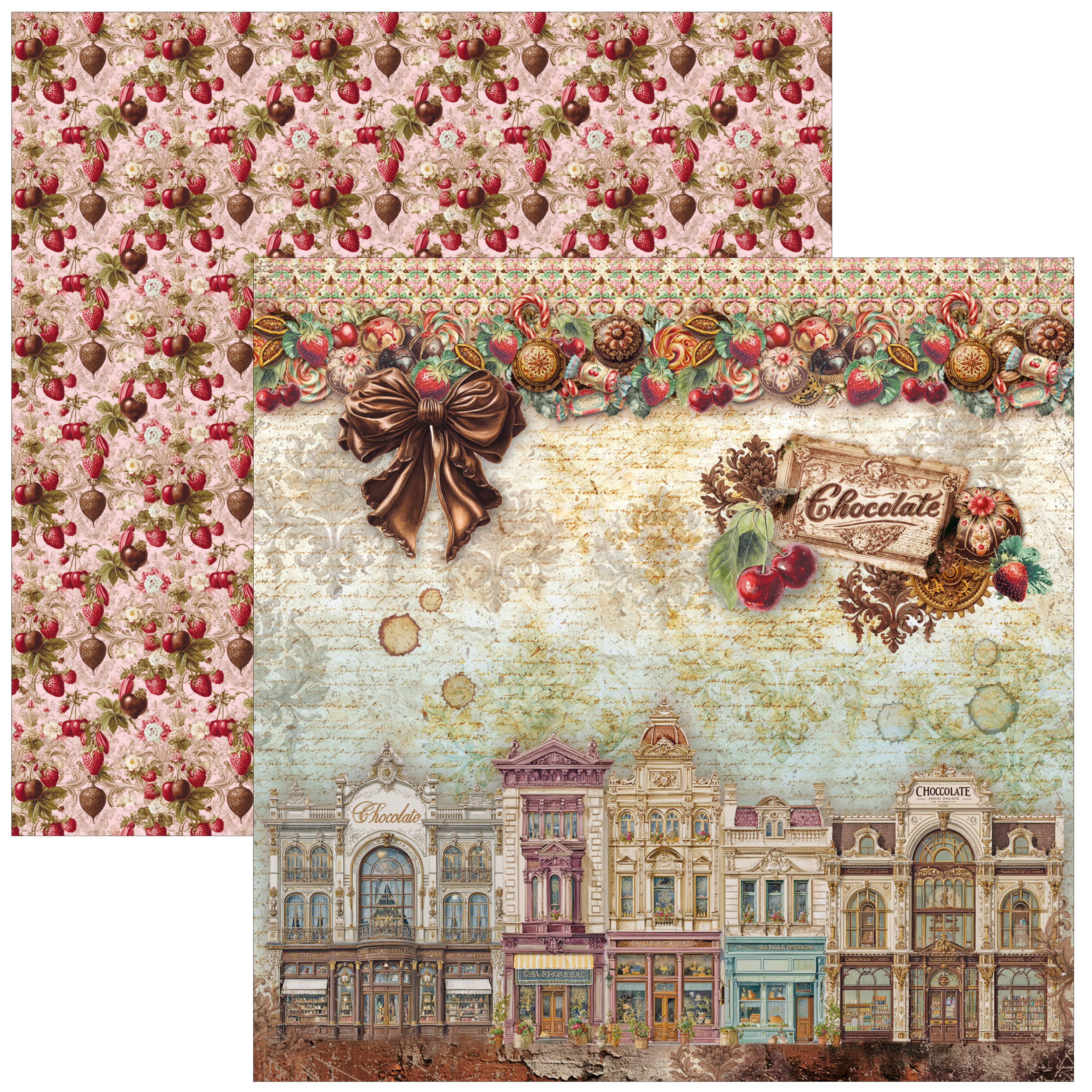 Ciao Bella - The chocolate factory - Paper Pad  - 8 x 8"