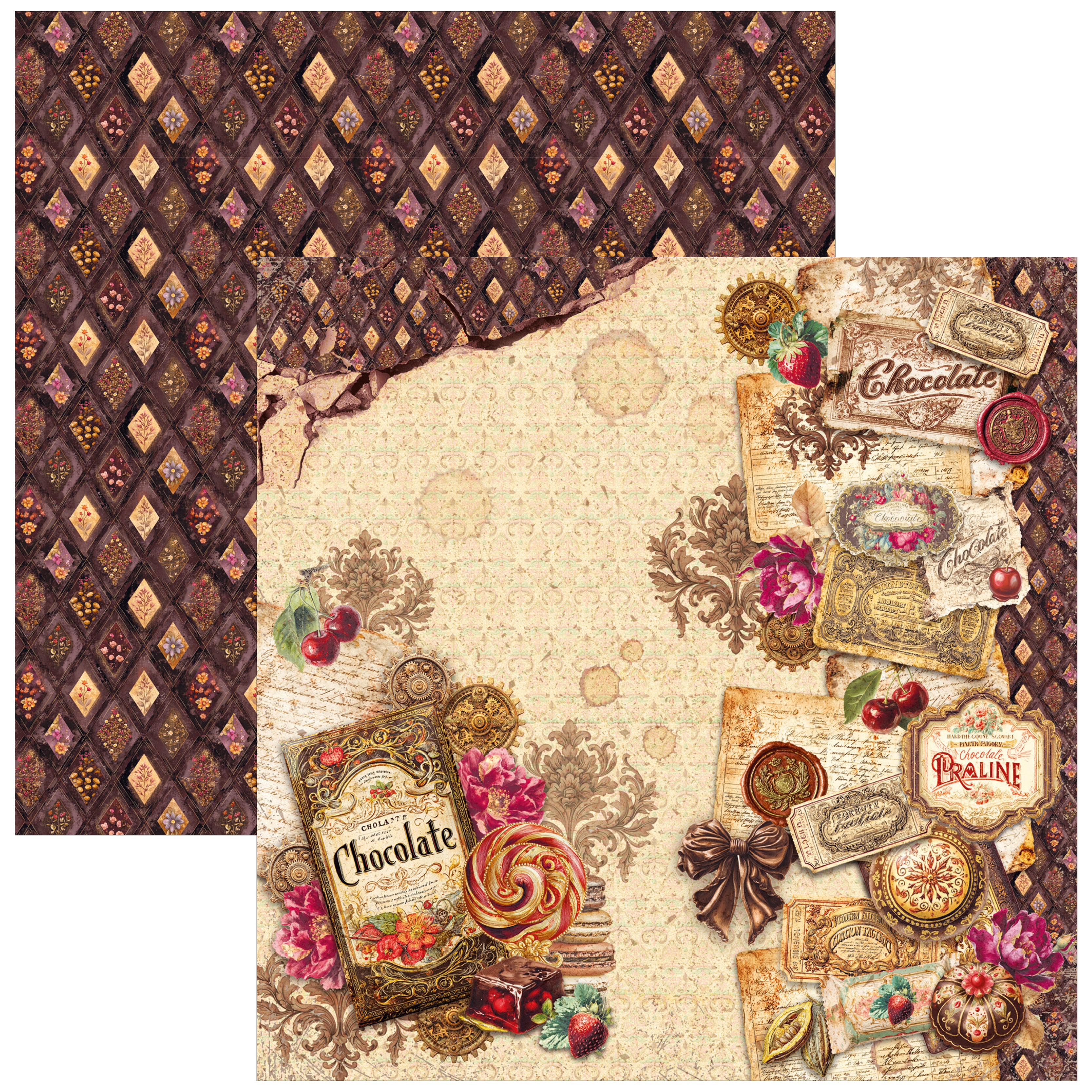 Ciao Bella - The chocolate factory - Paper Pad  - 8 x 8"