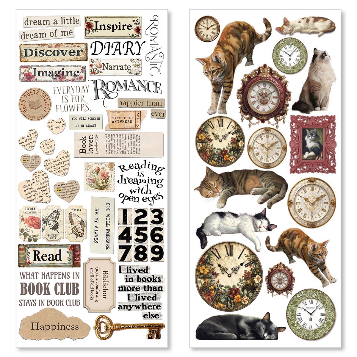 Ciao Bella - Art Stickers - Book Lovers