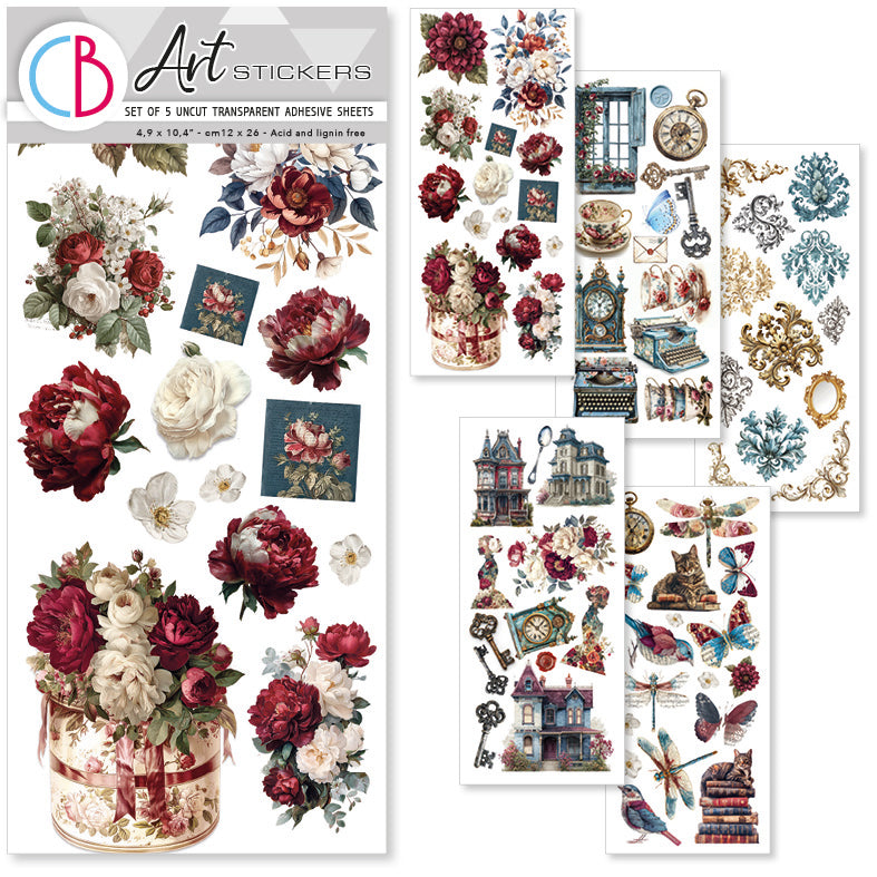 Ciao Bella - Art Stickers - Bohemian Burgundy