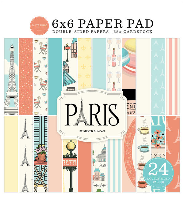 Carta Bella - Paris - Paper Pad - 6 x 6"