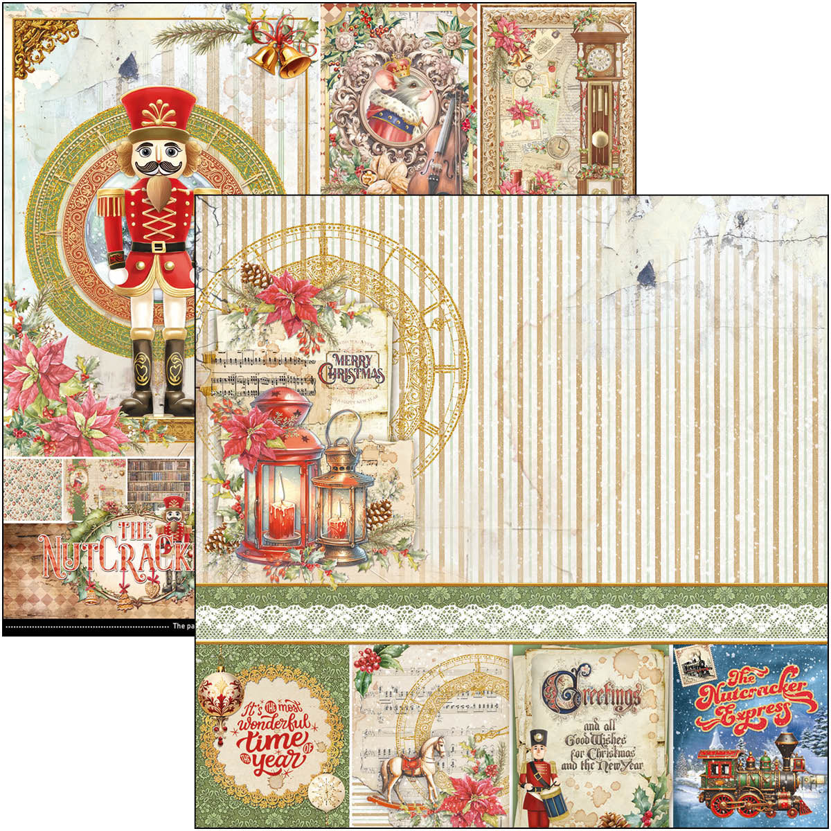 Ciao Bella - The Nutcracker - Paper Pack  (12 ark)  12 x 12"