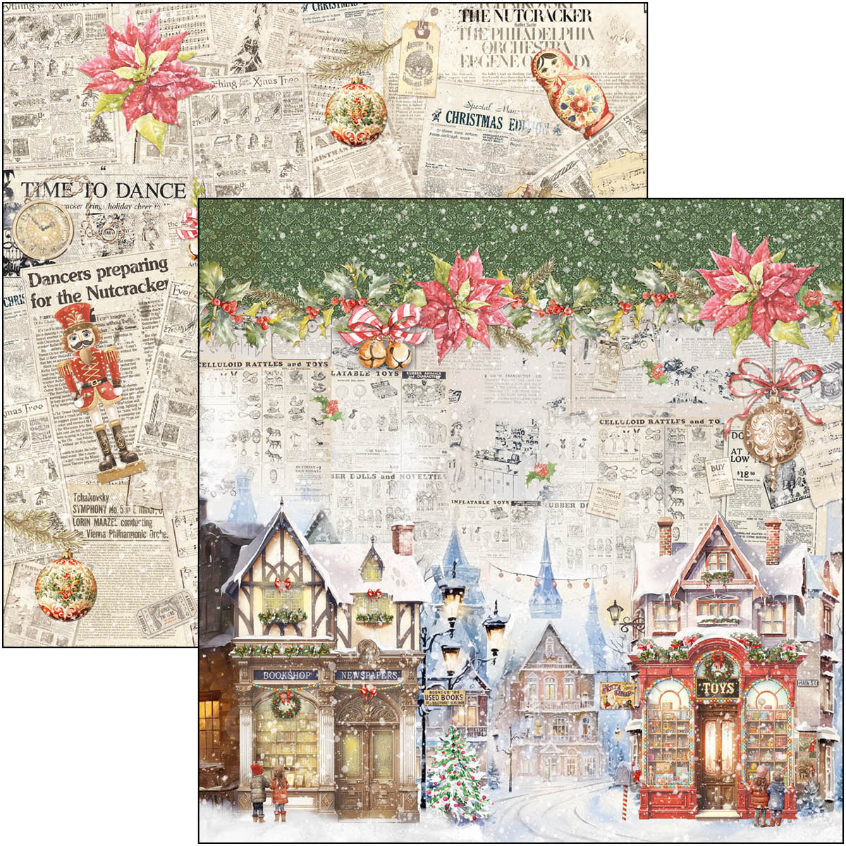 Ciao Bella - The Nutcracker - Paper Pack  (12 ark)  12 x 12"