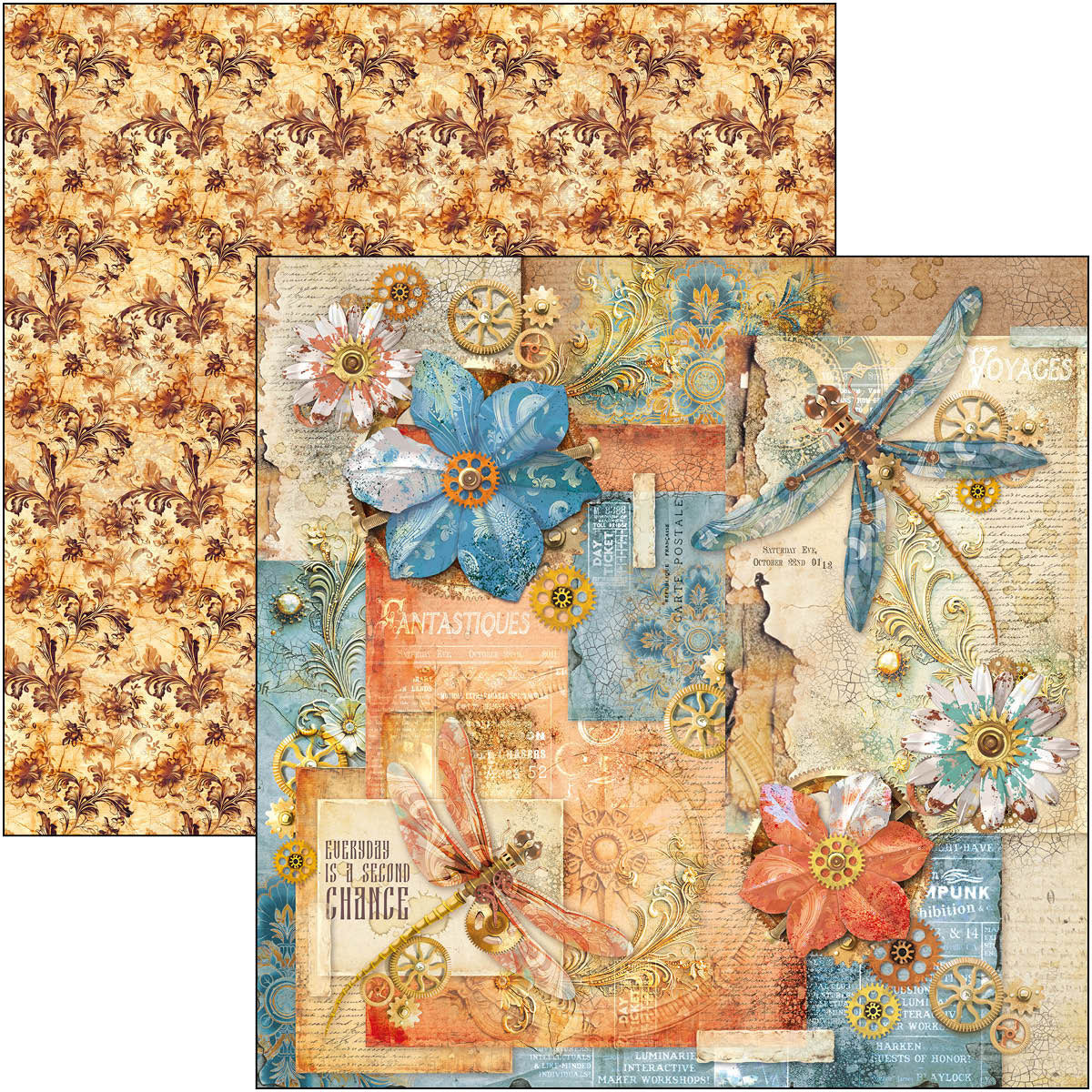 Ciao Bella - Espirit de Voyage - Paper Pack  (12 ark)  12 x 12"