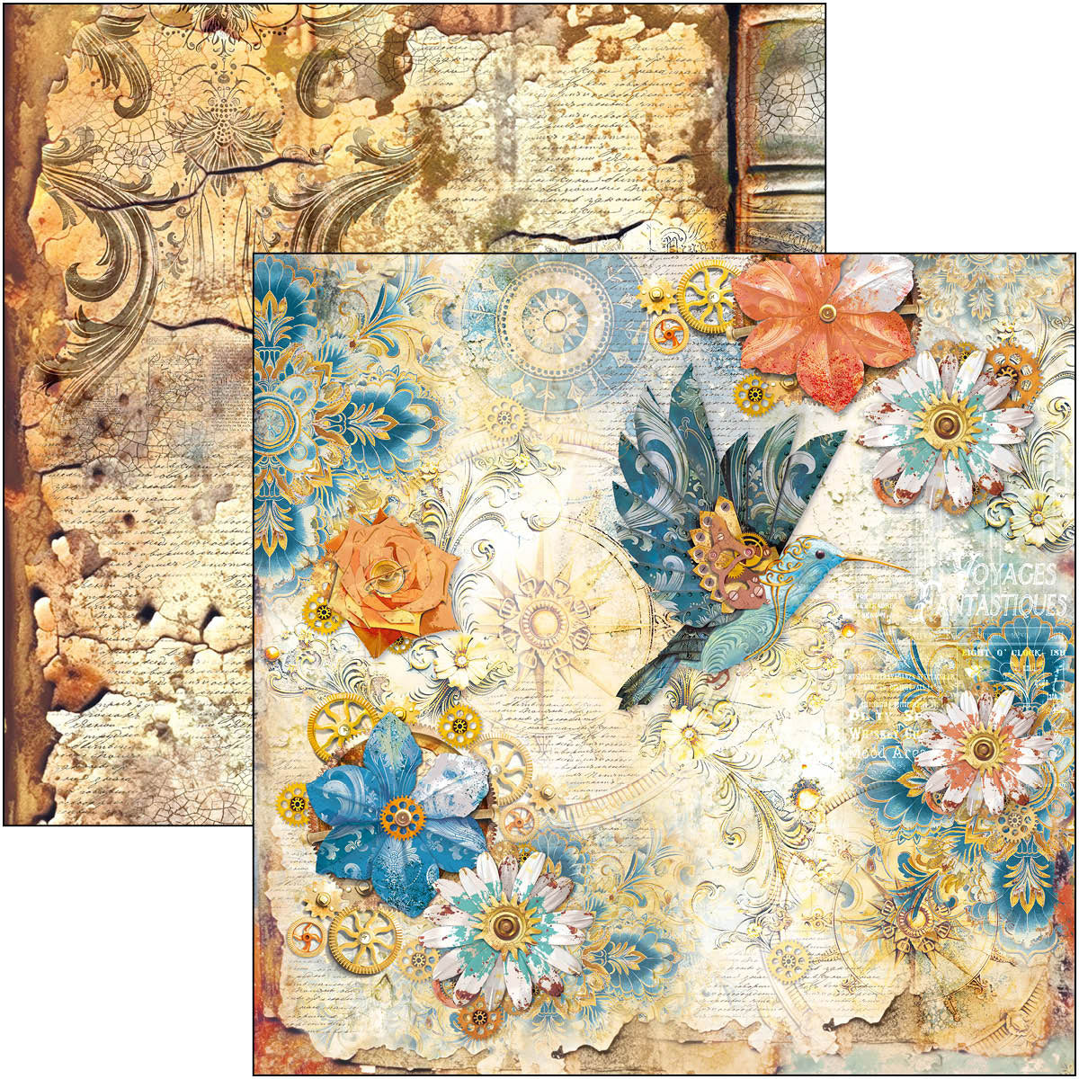 Ciao Bella - Espirit de Voyage - Paper Pack  (12 ark)  12 x 12"