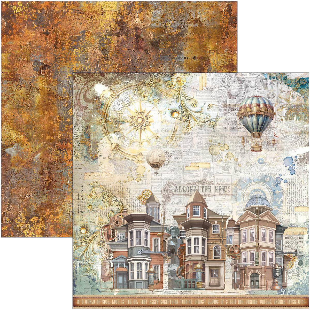 Ciao Bella - Espirit de Voyage - Paper Pack  (12 ark)  12 x 12"