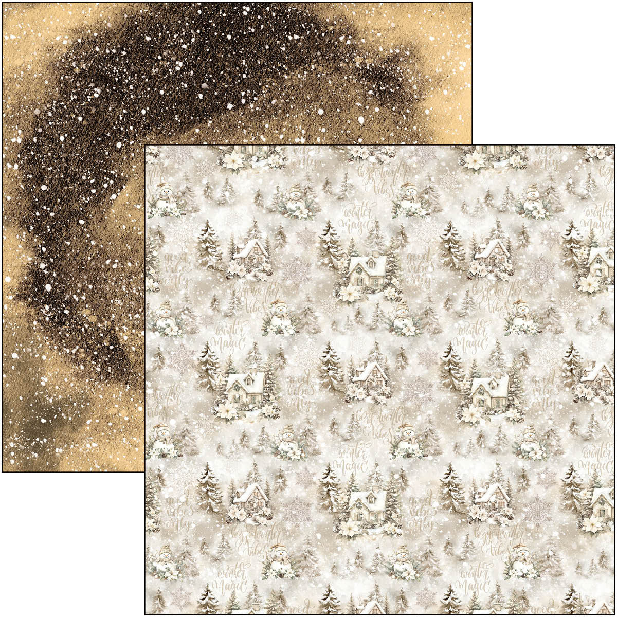 Ciao Bella - Winter Season - Paper Pack  (12 ark)  12 x 12"