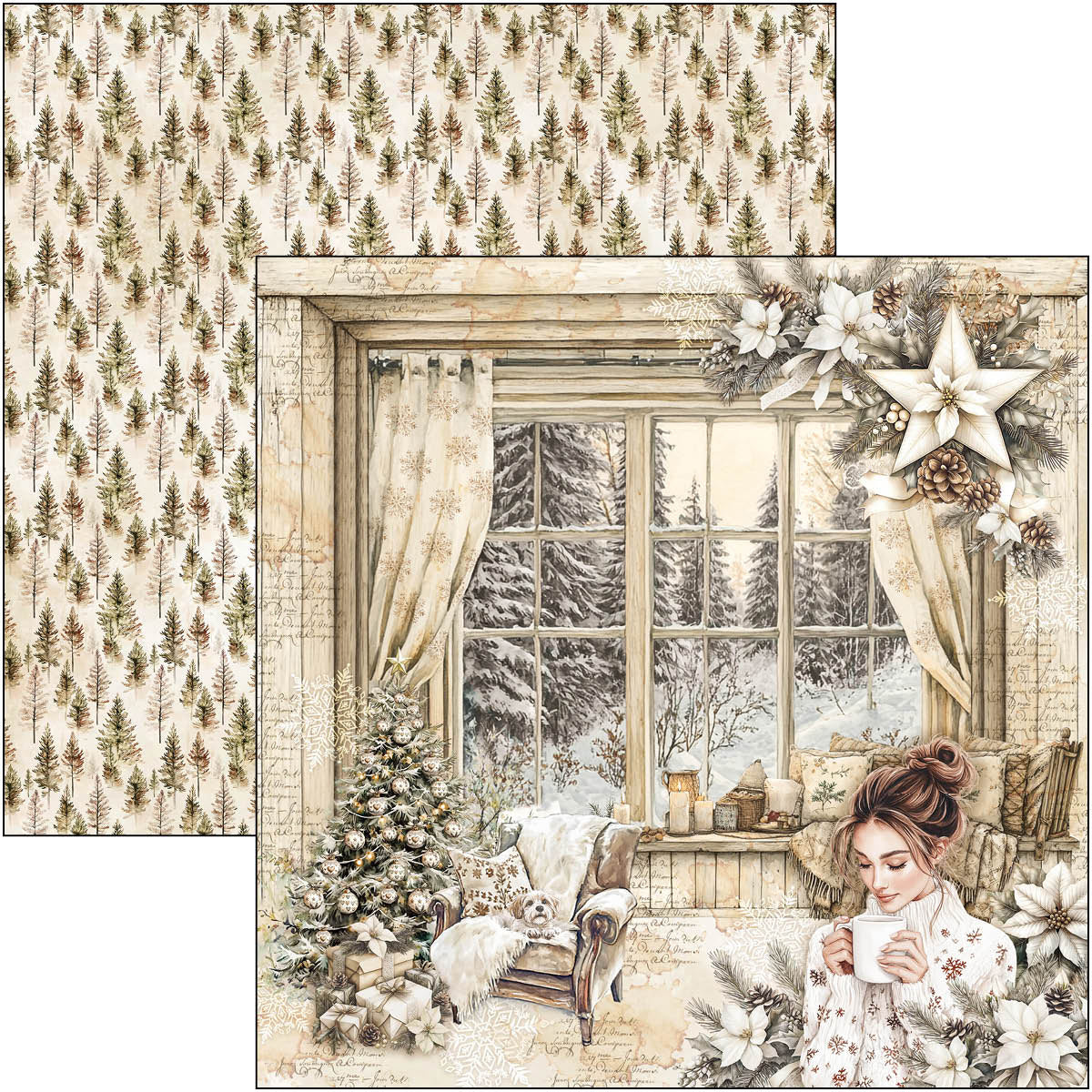 Ciao Bella - Winter Season - Paper Pack  (12 ark)  12 x 12"