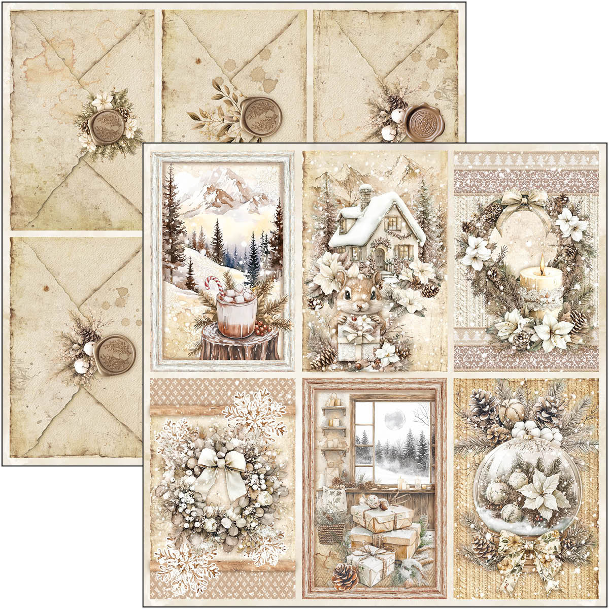 Ciao Bella - Winter Season - Paper Pack  (12 ark)  12 x 12"
