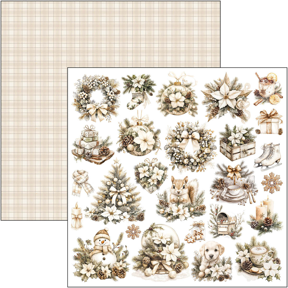 Ciao Bella - Winter Season - Paper Pack  (12 ark)  12 x 12"