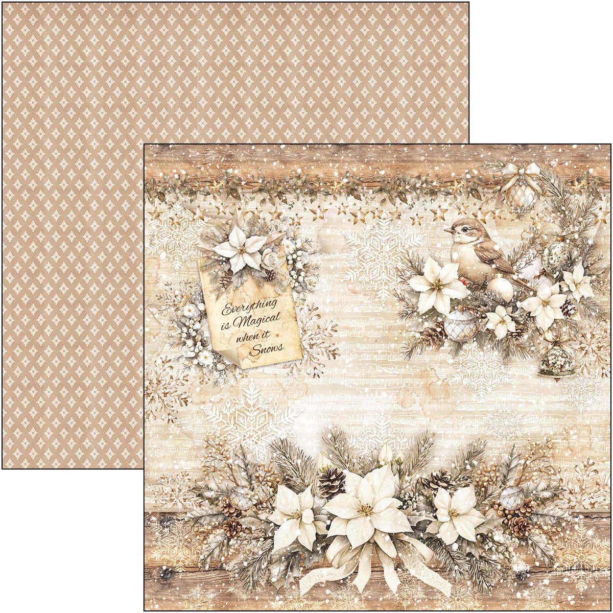 Ciao Bella - Winter Season - Paper Pack  (12 ark)  12 x 12"