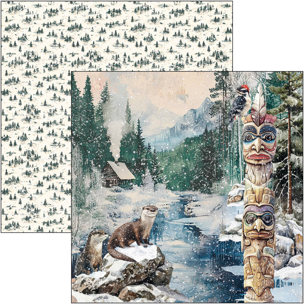 Ciao Bella - Forest Tales - Paper Pack  (12 ark)  12 x 12"