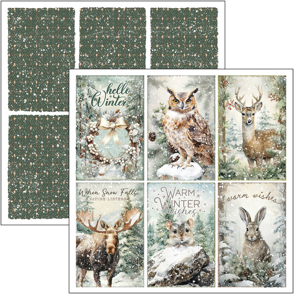 Ciao Bella - Forest Tales - Paper Pack  (12 ark)  12 x 12"