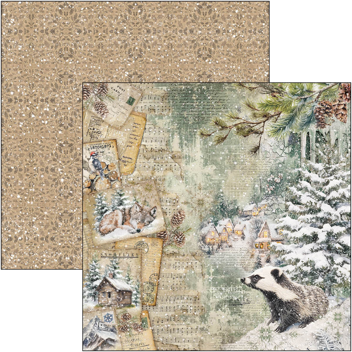Ciao Bella - Forest Tales - Paper Pack  (12 ark)  12 x 12"