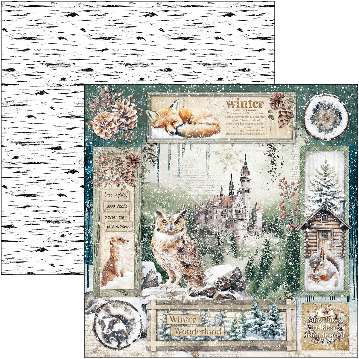 Ciao Bella - Forest Tales - Paper Pack  (12 ark)  12 x 12"