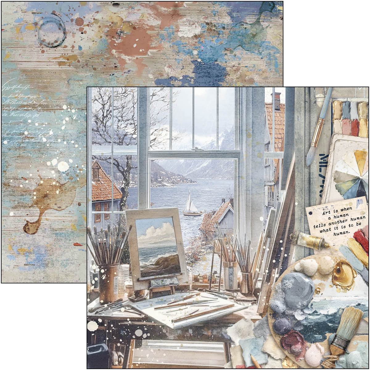 Ciao Bella - An Artist Journey - Paper Pack  (12 ark)  12 x 12"