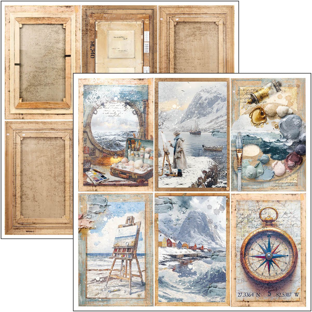 Ciao Bella - An Artist Journey - Paper Pack  (12 ark)  12 x 12"