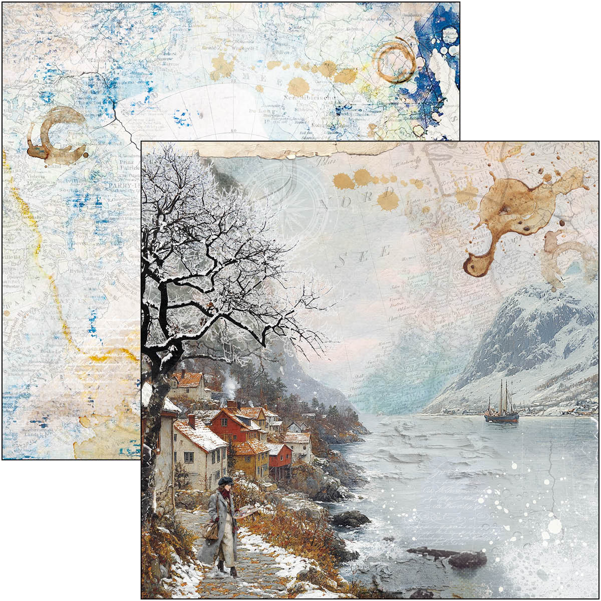 Ciao Bella - An Artist Journey - Paper Pack  (12 ark)  12 x 12"