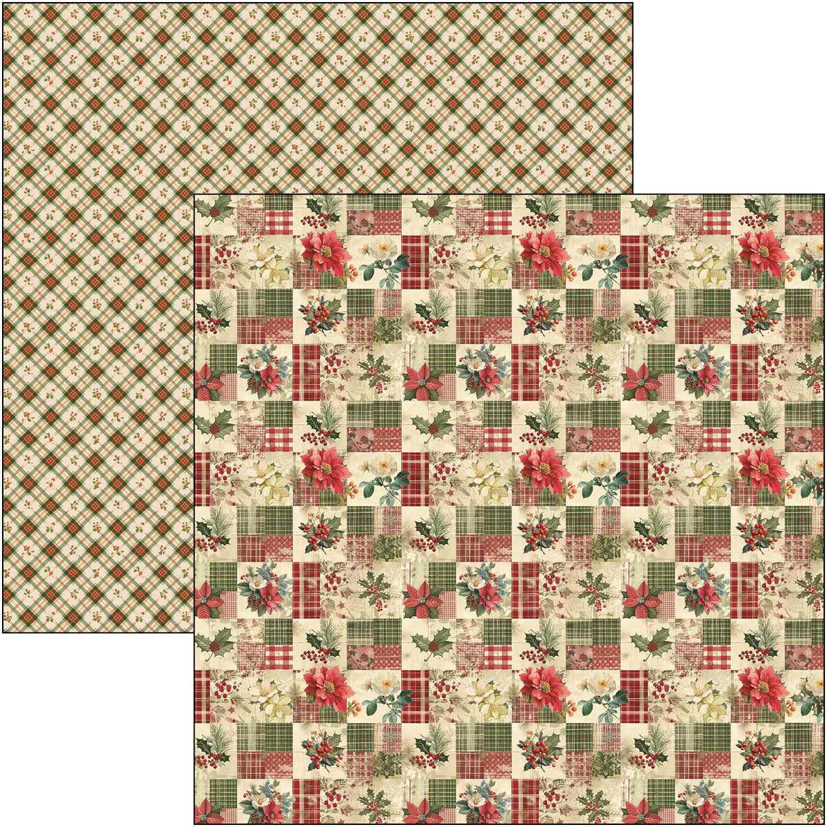Ciao Bella - Merry & Bright - Paper Pack  (12 ark)  12 x 12"