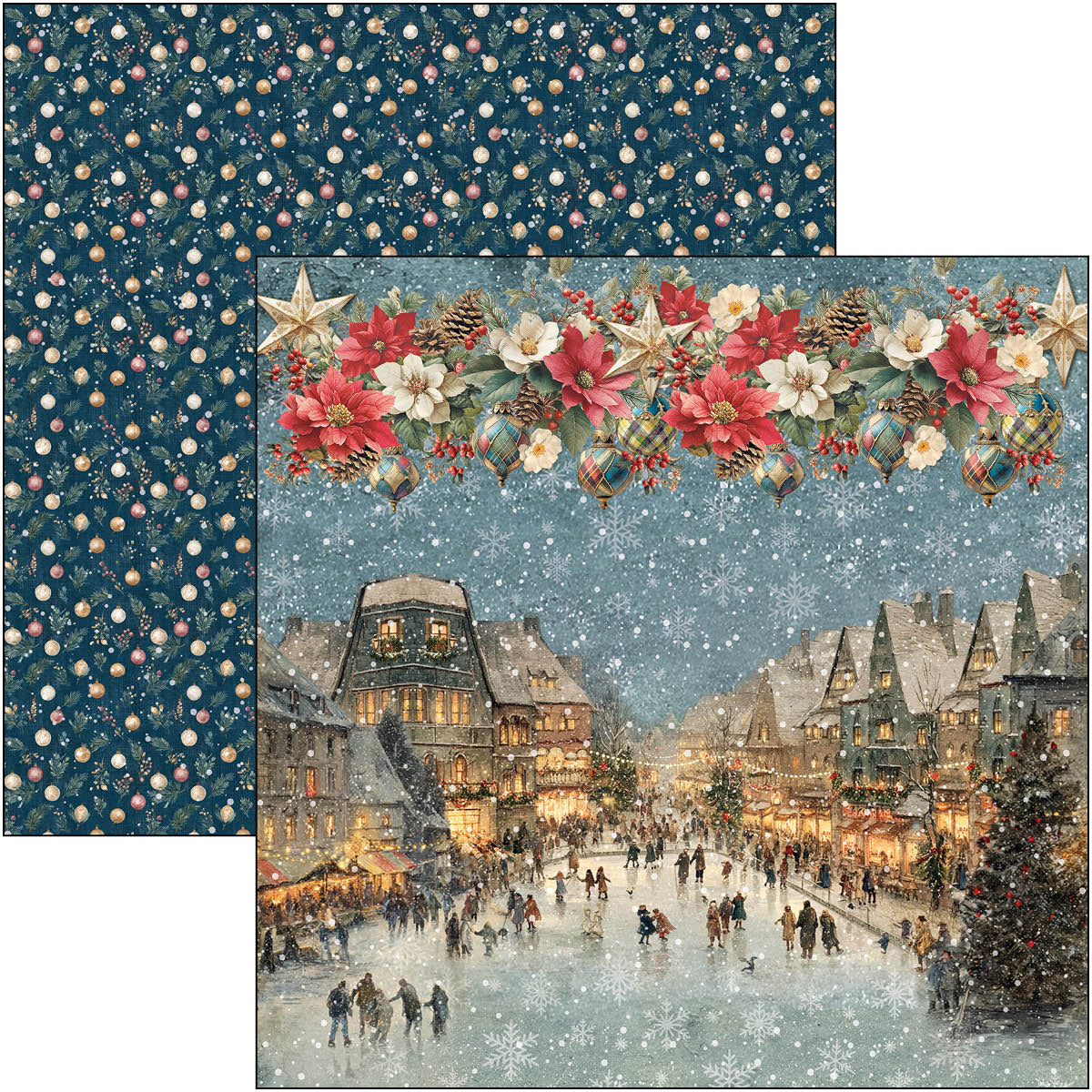 Ciao Bella - Merry & Bright - Paper Pack  (12 ark)  12 x 12"