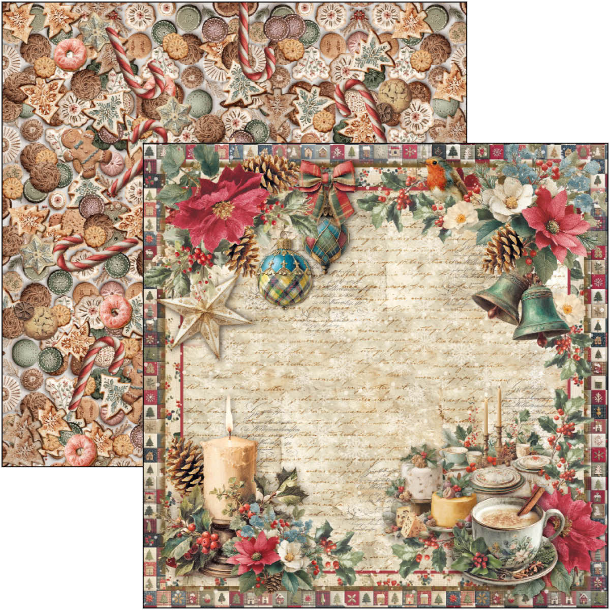 Ciao Bella - Merry & Bright - Paper Pack  (12 ark)  12 x 12"