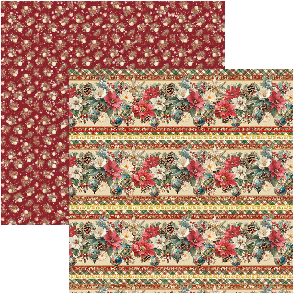 Ciao Bella - Merry & Bright - Paper Pack  (12 ark)  12 x 12"