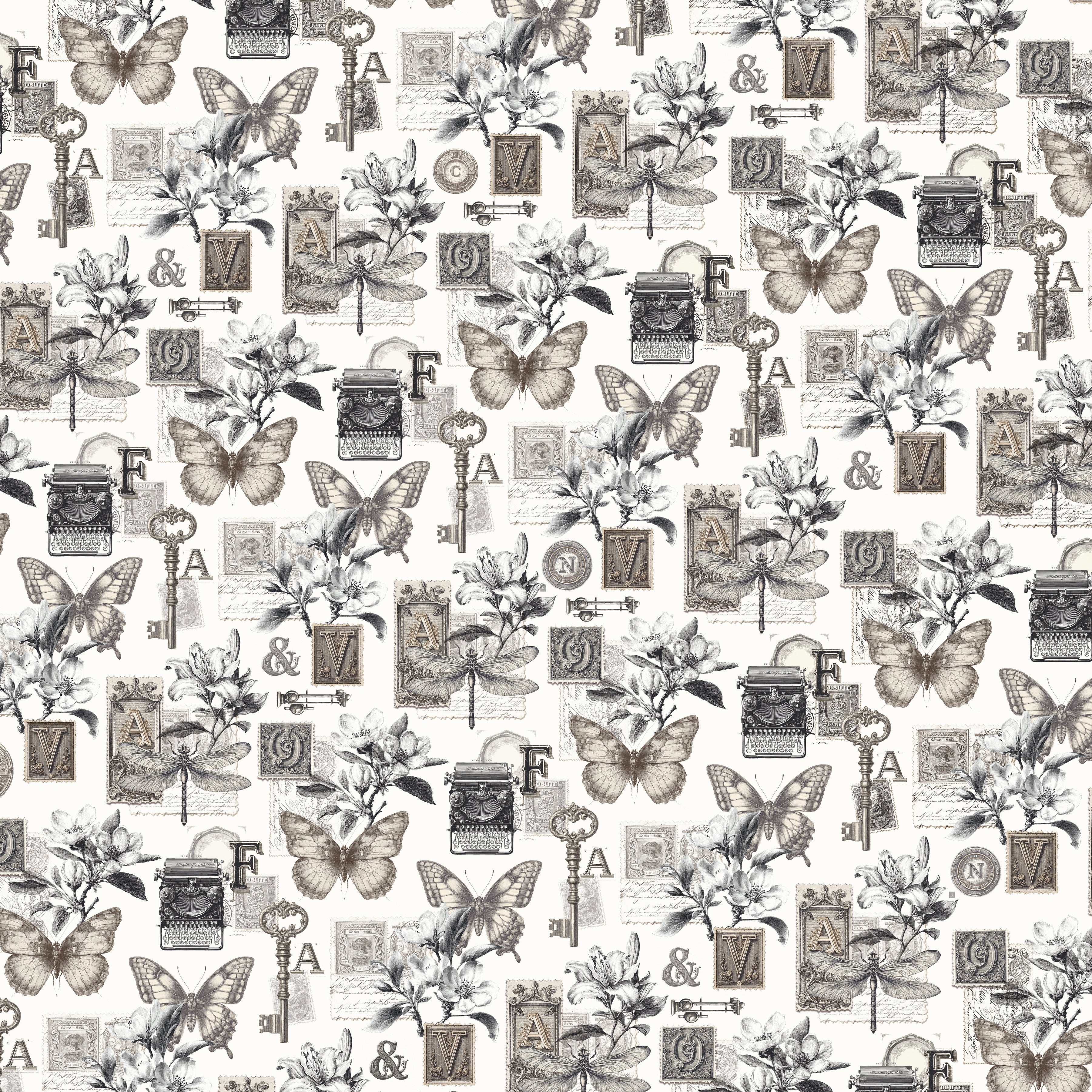 Ciao Bella - Typographic - Paper Pack  (12 ark)  12 x 12"