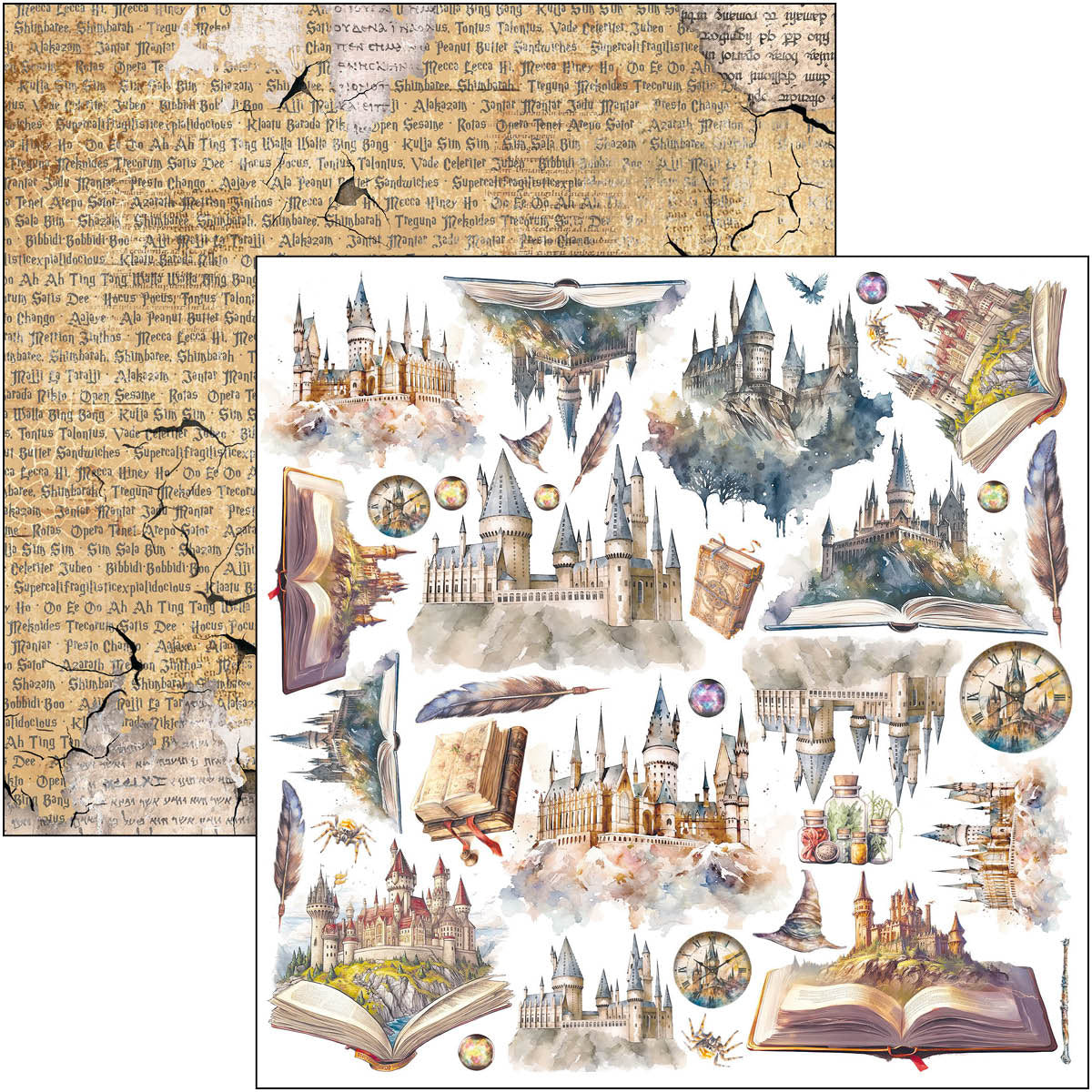 Ciao Bella - Wizard Academy -  Fussy Cut Paper Pad  - 6 x 6"