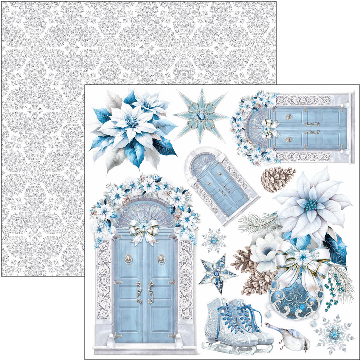 Ciao Bella - Elegance of Blue -  Fussy Cut Paper Pad  - 6 x 6"