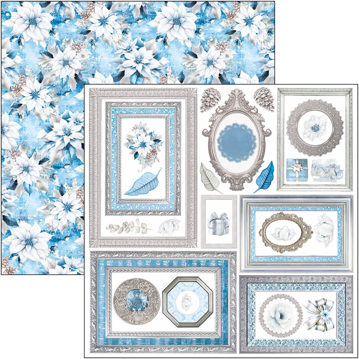 Ciao Bella - Elegance of Blue -  Fussy Cut Paper Pad  - 6 x 6"