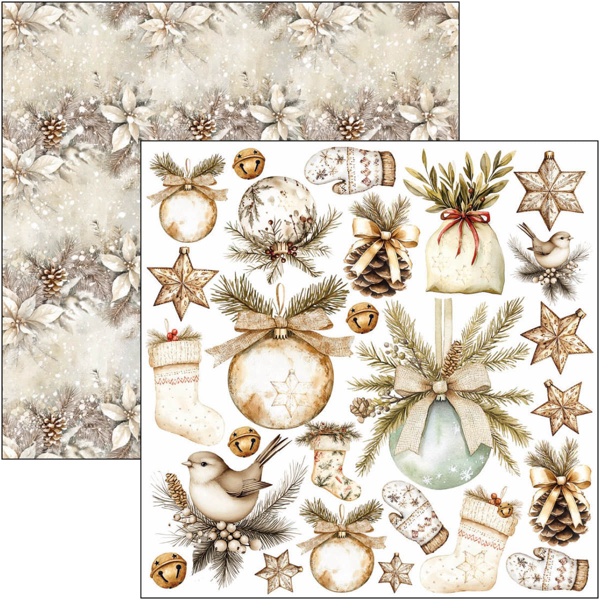 Ciao Bella - Winter Season -  Fussy Cut Paper Pad  - 6 x 6"