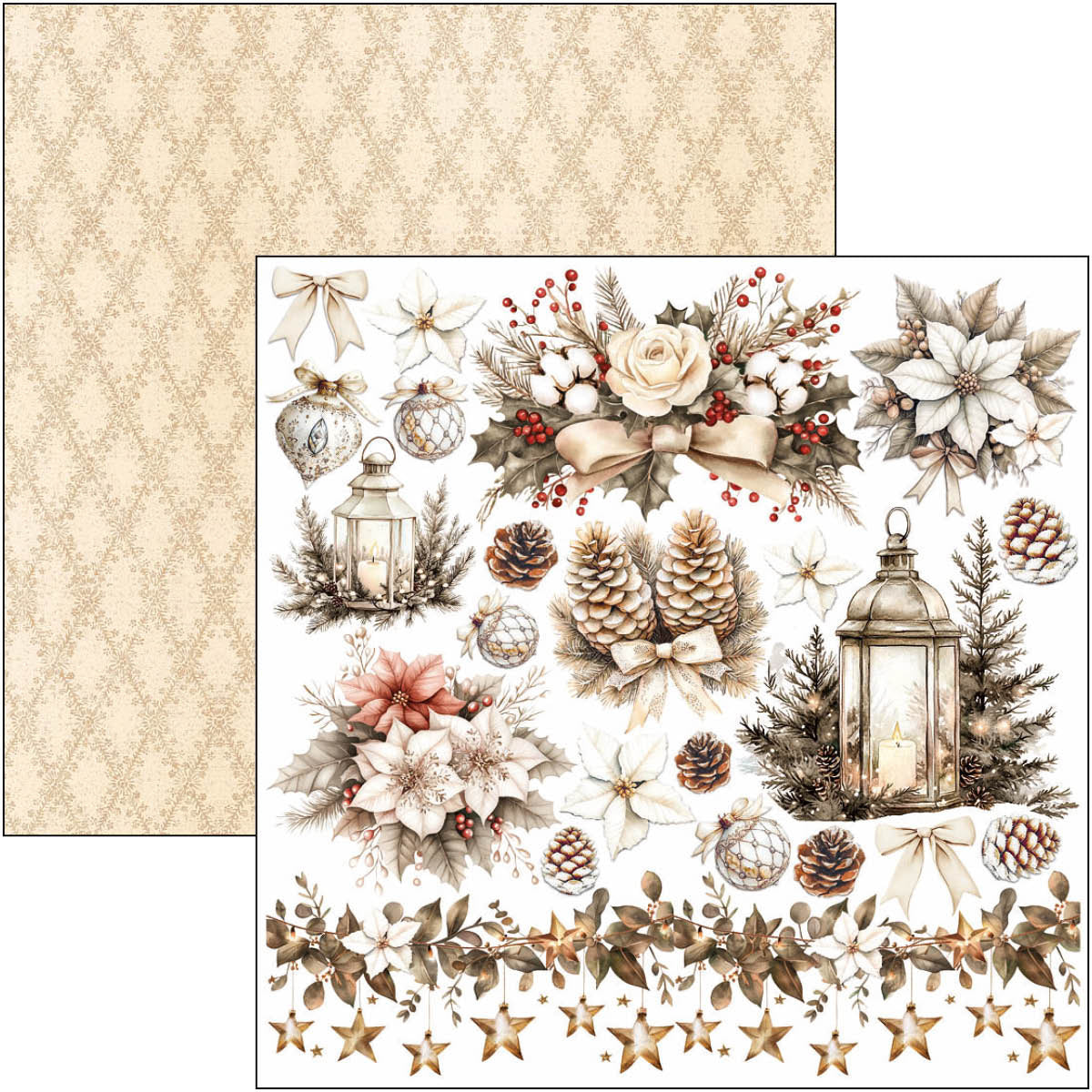 Ciao Bella - Winter Season -  Fussy Cut Paper Pad  - 6 x 6"