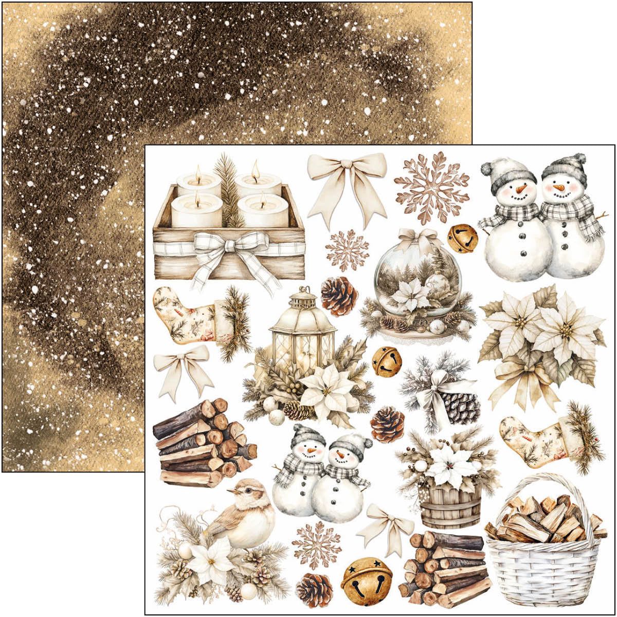 Ciao Bella - Winter Season -  Fussy Cut Paper Pad  - 6 x 6"