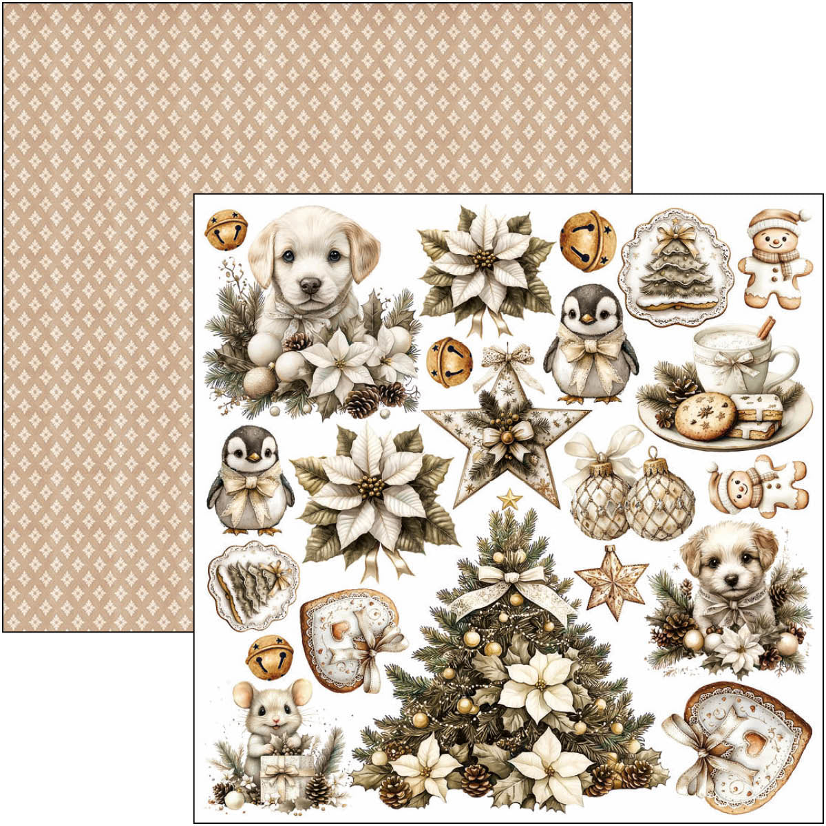 Ciao Bella - Winter Season -  Fussy Cut Paper Pad  - 6 x 6"