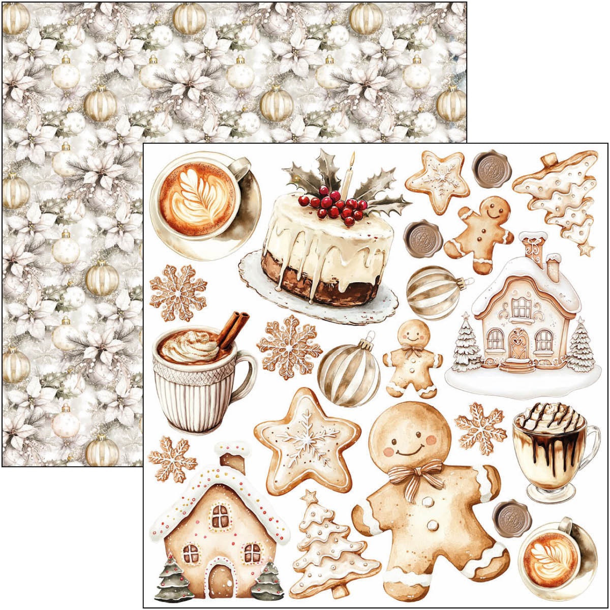 Ciao Bella - Winter Season -  Fussy Cut Paper Pad  - 6 x 6"