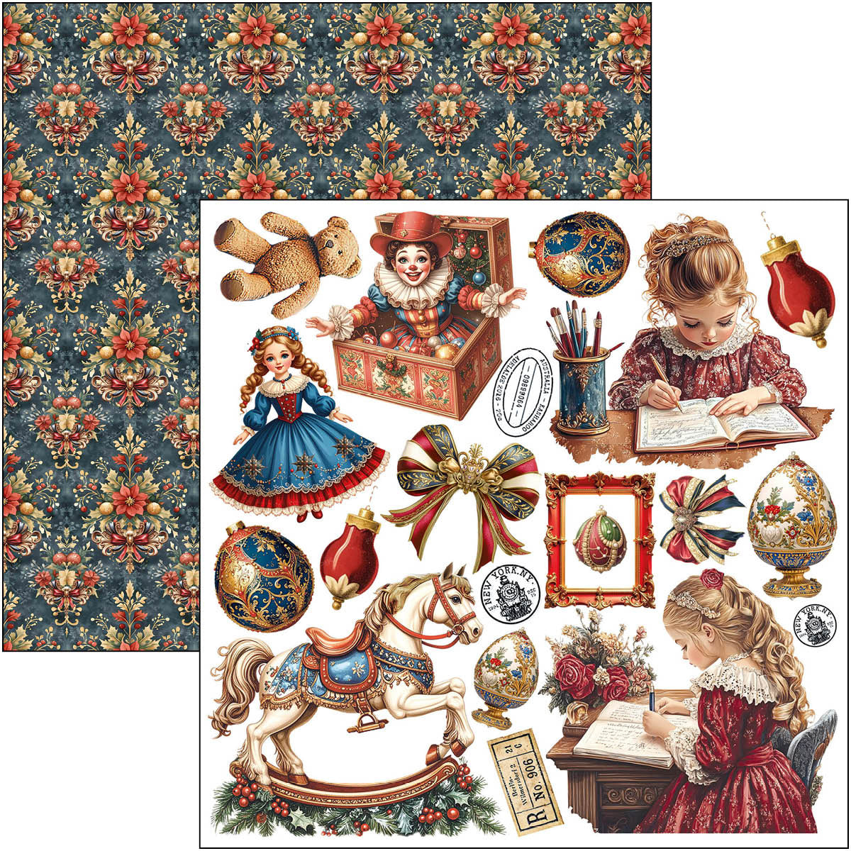 Ciao Bella - Toy Shop -  Fussy Cut Paper Pad  - 6 x 6"