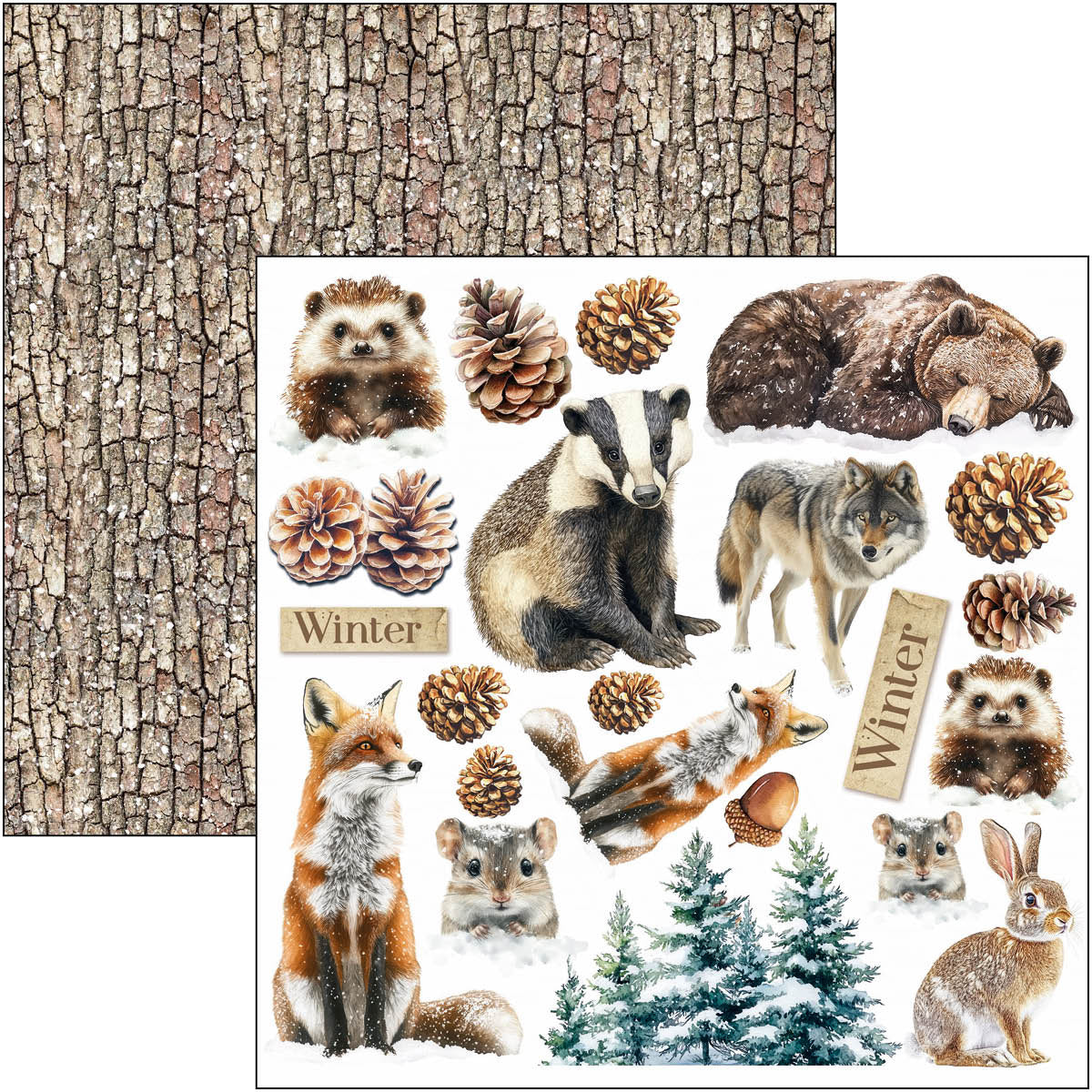 Ciao Bella - Forest Tales -  Fussy Cut Paper Pad  - 6 x 6"